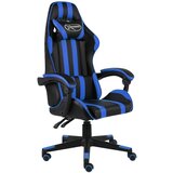 vidaXL Racing stol črno in modro umetno usnje Cene