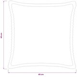  Presvlaka za jastuk 2 kom. HOUTEN Sivosmeđa 45 x 45 cm Kord - Sivosmeđa 45 x 45 cm 2 | shoptok.hr