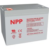 NPP NPG12V-80Ah, GEL BATTERY, C20=80AH, T16, 330x171x214x220, 22,6KG, Light grey Slike