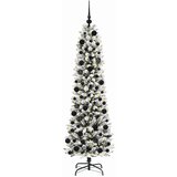vidaXL Umestno božično drevo med 300 LED Zelena in bela 180 cm | Shoptok.si