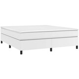  Box spring postelja z vzmetnico bela 180x200 cm umetno usnje, (20724293) | Shoptok.si