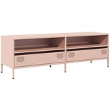 vidaXL TV omarica roza 135x39x43,5 cm hladno valjano jeklo | Shoptok.si