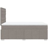  Krevet s oprugama i madracem smeđesivi 120 x 190 cm od tkanine | shoptok.hr