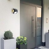  LED solarno zidno svetlo sa senzorom LED/3W/3,7V 1200 mAh IP54 crna | Eponuda.com