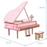  3D drvena slagalica-pink klavir | ePonuda.com