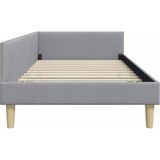  Kutni okvir kreveta Svijetlo siva 90 x 200 cm tkanina | shoptok.hr