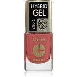 Delia Cosmetics Coral Hybrid Gel gel lak za nohte brez uporabe UV/LED lučke odtenek 122 11 ml