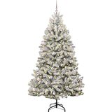  Umjetno božićno drvce Zelena i bijela 240 cm PVC i metal | shoptok.hr