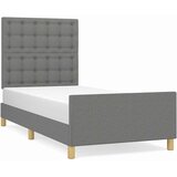  Okvir kreveta bez madraca tamnosivi 100x200 cm od tkanine | shoptok.hr