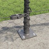  Heksagonalna ograda s betonskom osnovom 50 x 0,5 m Siva Mreža | shoptok.hr