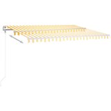  Automatska tenda sa senzorom LED 400x300 cm žuto-bijela | shoptok.hr