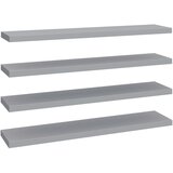 Maison Chic 4 kosi Stenske Police - Viseče police sive 120x23,5x3,8 cm MDF, (21758738) Cene