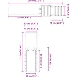 Vanjski set za igru od masivne borovine | shoptok.hr