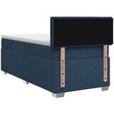  Krevet s box springom, madracem i LED-om Plava 90 x 190 cm | shoptok.hr