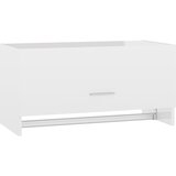 The Living Store Garderobna omara visok sijaj bela 70x32,5x35 cm iverna pl. - Garderobna Omarica, (21419683) | Shoptok.si