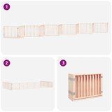  Vrata za pse s vratašcima 12 panela sklopiva 960 cm drvo topole | shoptok.hr