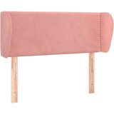  Uzglavlje s ušima ružičasto 83x23x78/88 cm baršunasto | shoptok.hr