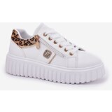 Boto Women's Sports Shoes On Platform Made Of Eco Leather Panther White Velionna | Shoptok.si