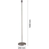  LED stojeća lampa TUNJA 1xE27/20W/230V prečnik 30 cm mat hrom/bela | Eponuda.com