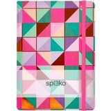  Spoko beležnica A5 z linijami 96 strani - Pisani mozaik | Shoptok.si