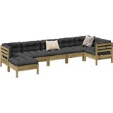  7-dijelni set vrtnih sofa od impregnirane borovine s jastucima | Eponuda.ba