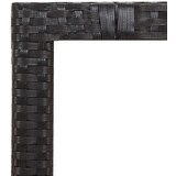  9-dijelni vrtni blagovaonski set s jastucima crni od poliratana | shoptok.hr