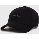 Calvin Klein Bombažna bejzbolska kapa črna barva, K50K511999