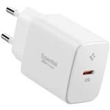 Spigen ESSENTIAL POLNILEC ZA LIGHTNING IPHONE 20W WHITE HITRO POLNJENJE, (5000062428) | Shoptok.si