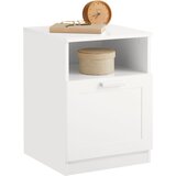 SoBuy nočna omarica v beli barvi v skandinavskem slogu, (20815151) Cene