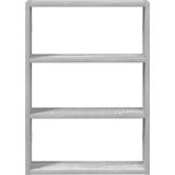  Zidna polica Siva Sonoma 43x9x60 cm Konstruirano drvo | shoptok.hr