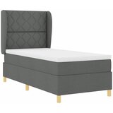  Krevet s opruga kutije Tamno siva 200 x 100 cm tkanina | shoptok.hr