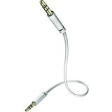 Inakustik 003101015 klinker avdio priključni kabel [1x 3\,5 mm banana moški konektor - 1x 3\,5 mm banana moški konektor] 1.50 m bela pozlačeni konektorji, (20431969) Cene