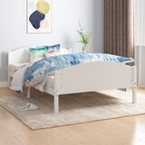 vidaXL Okvir za krevet od masivne borovine bijeli 140 x 200 cm Cijene