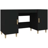  Radni stol crni 140 x 50 x 75 cm od konstruiranog drva | shoptok.hr