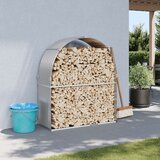 vidaXL Nosilec za polena zelen 120x45x140 cm pocinkano jeklo Cene