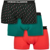 UC Men Organic X-Mas Boxer Shorts 3-Pack Nicolaus AOP+TreeGreen+Popred | shoptok.hr