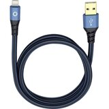 Oehlbach iPad/iPhone/iPod podatkovni/napajalni kabel [1x USB 2.0 vtič A - 1x vtič Apple Dock Lightning] 3 m rdeči/črni\, USB Plus LI, (20432717) Cene
