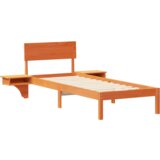  Konstrukcija postelje z vzglavjem Voskast rjav 75 x 190 cm, (5000127685) | Shoptok.si