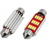 Amio Avto LED sijalka C5W 41mm 12 SMD 4014 CANBUS 2,4W 12/24V 5000K 2 kosa Cene