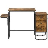  Stol s pohranom Dimljeni hrast 120 x 50 x 75 cm | shoptok.hr