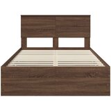  Krevetna konstrukcija Smeđi hrast 120 x 190 cm Inženjersko Drvo | shoptok.hr