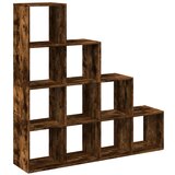 vidaXL Pregrada s knjižno omaro 4-nads. dim. hrast 131,5x29x131,5 cm, (22009105) | Shoptok.si