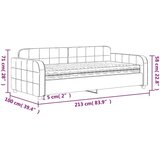  Dnevna postelja z vzmetnico temno siva 90x190 cm žamet | Shoptok.si