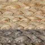  Ručno rađeni tepih od jute sa sivim rubom 90 cm | shoptok.hr
