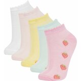Defacto Girls' Cotton 5 Pack Short Socks Cene