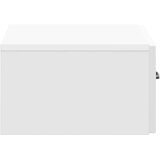  Stenski nočni omarici Bela visok sijaj 49 x 34,5 x 20 cm, (5000209988) | Shoptok.si
