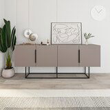 Marckeric Siva/bež nizka komoda 200x80 cm Titan – | Shoptok.si
