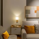  Brilagi - Zidna lampa NUBILA WOOD 1xE27/25W/230V hrast/bela | Eponuda.com