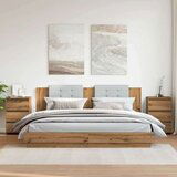 vidaXL Noćni ormarići 2 kom Artisan hrast 40x35x62,5 cm izrađeno drvo | shoptok.hr