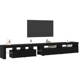 TV ormar 3 pcs Crni hrast 290 x 36,5 x 40 cm Konstruirano drvo | Eponuda.ba